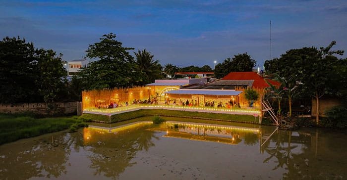 drone view cafe 4pm di cilegon serang