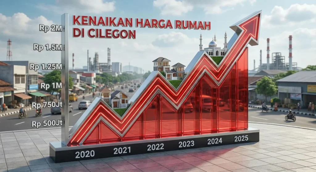tren harga rumah di cilegon