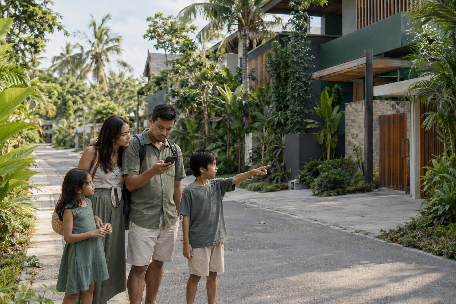 rumah dekat kawasan industri Cilegon Keluarga Indonesia memeriksa akses rumah dekat kawasan industri Cilegon